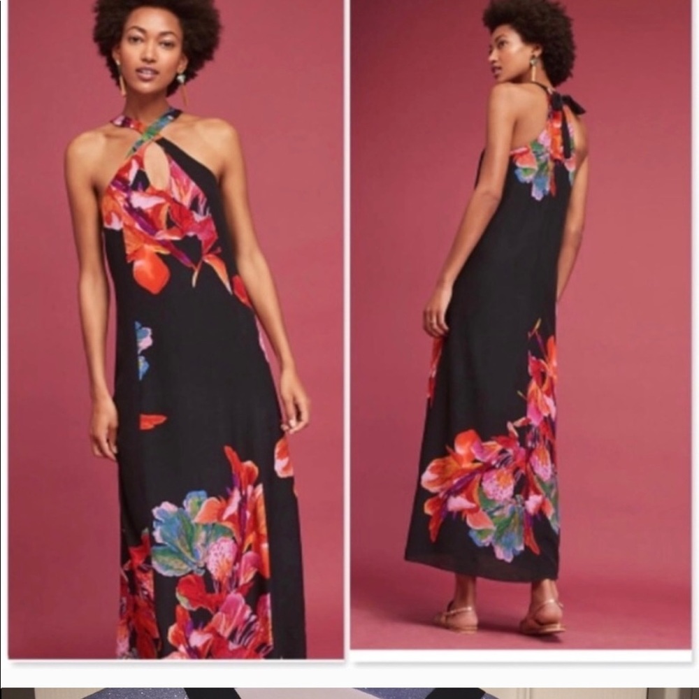 Anthropologie Maeve Cayman Maxi Dress